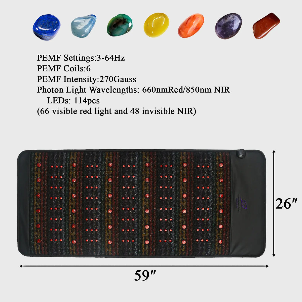 Luxuryade B148 Far Infrared Photon PEMF Large Mat