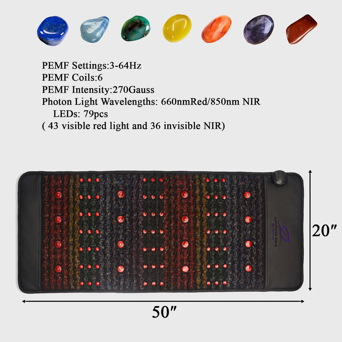 Luxuryade B128 Far Infrared Photon PEMF Medium Mat