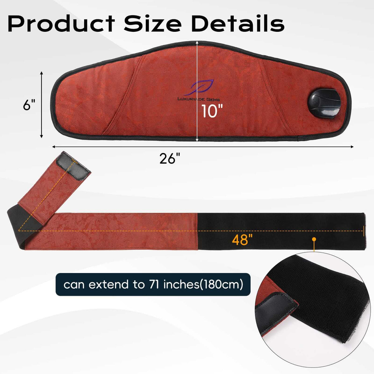 Luxuryade  D65 Far Infrared Amethyst PEMF Belt