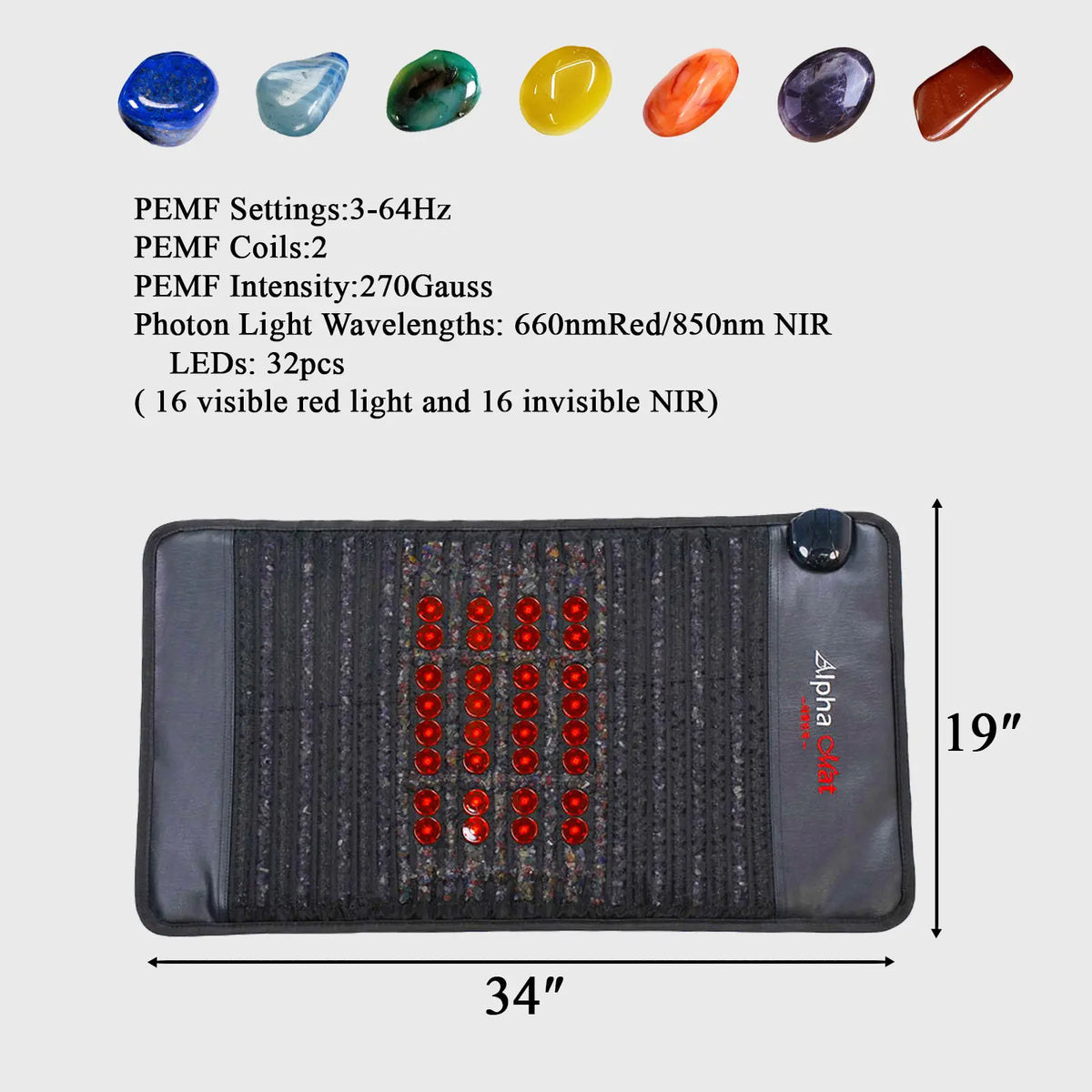 Luxuryade A900 Far Infrared Photon PEMF Mini Mat