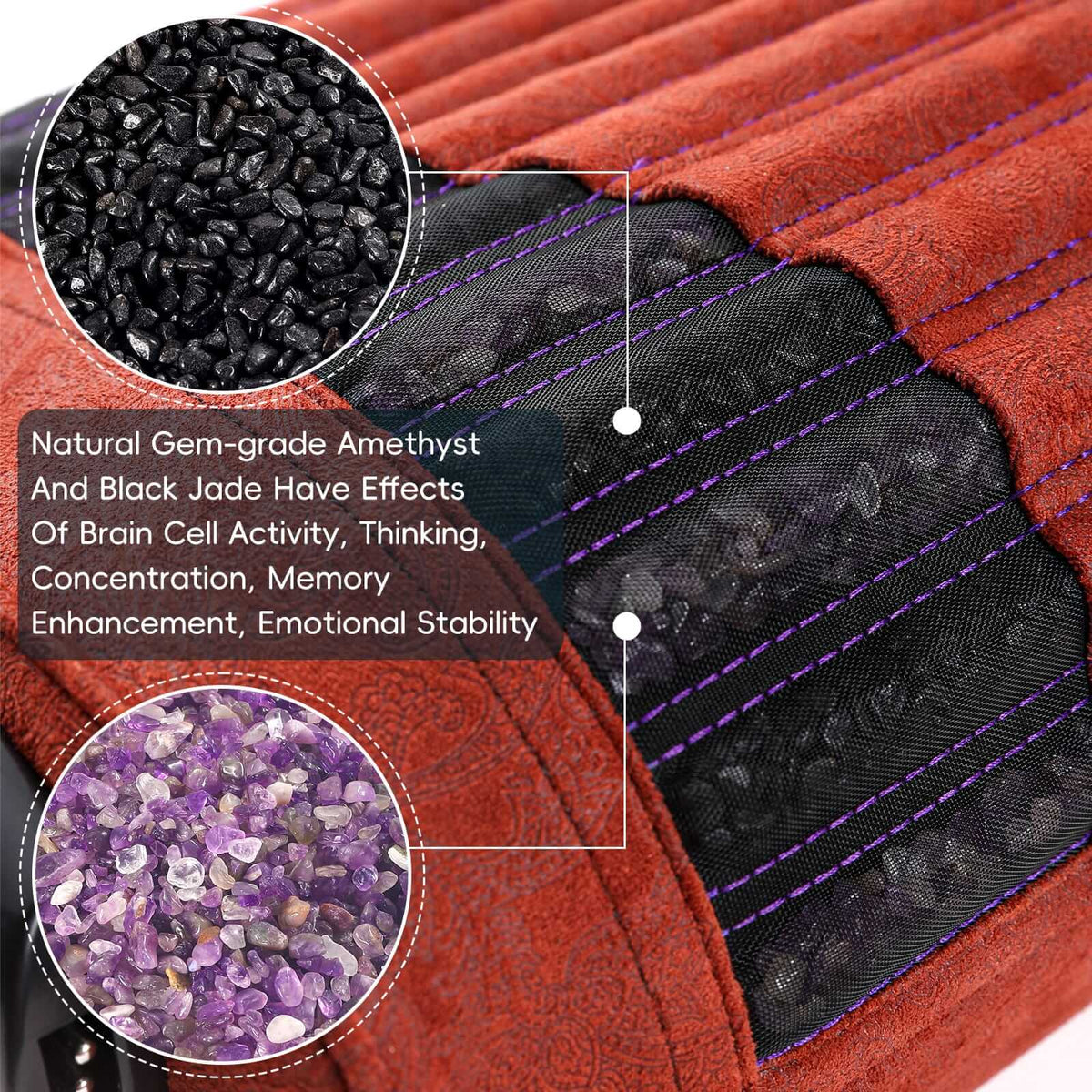 Luxuryade  D50 Far Infrared Amethyst Heating Pillow