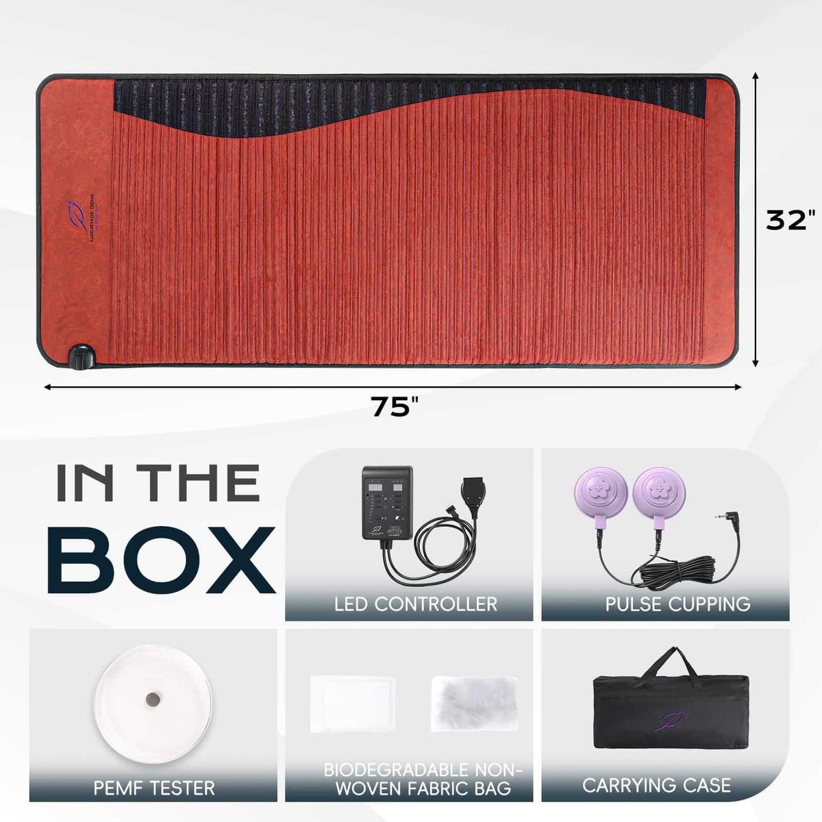 Luxuryade  D190 Far Infrared Amethyst PEMF Max Mat