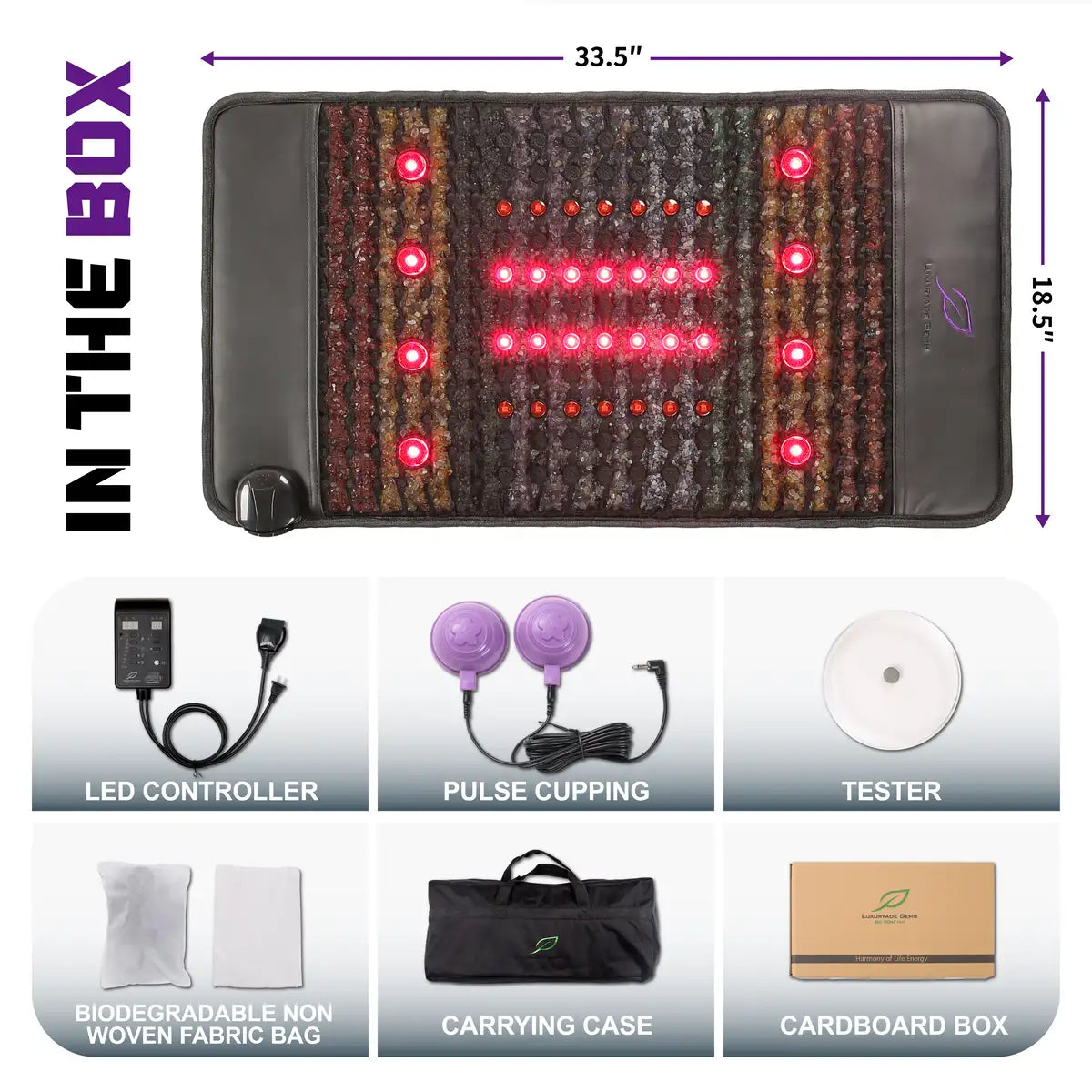 Luxuryade  B85 Far Infrared Photon PEMF Mini Mat